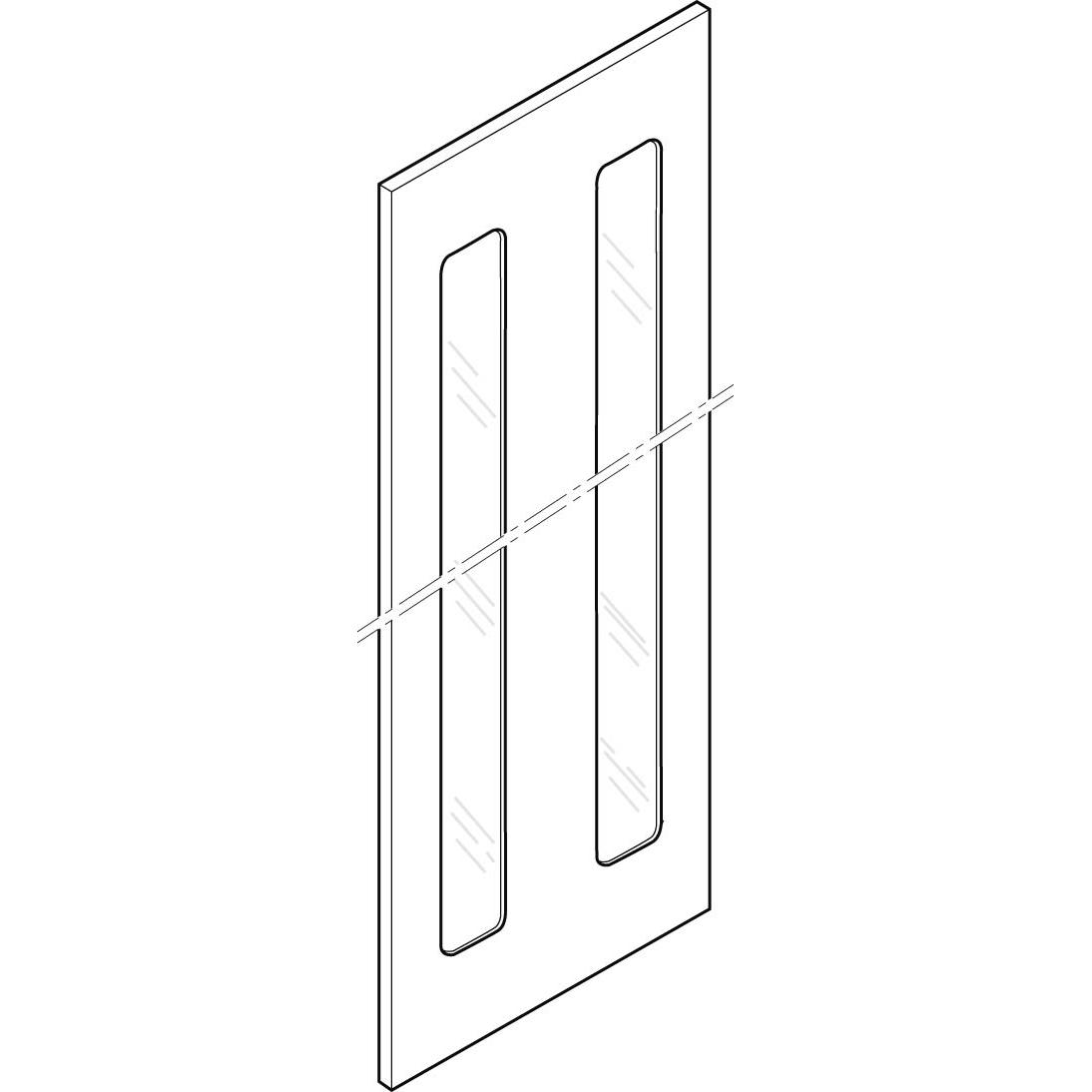 ABN, Verteilerschrank Zubehör, GTFP6HB türe m.Sichtsch. BH6 neue S-Gehäuse -Schliesst.