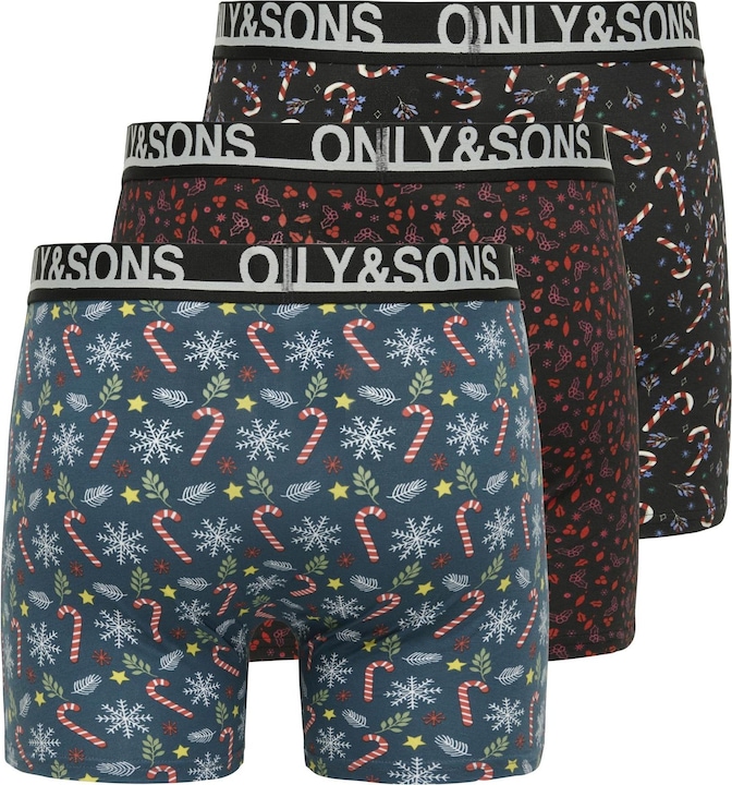 Produktbild Only & Sons Onsfitz Solid Black Boxer 3pack3854 Noos (L, 3er Pack)