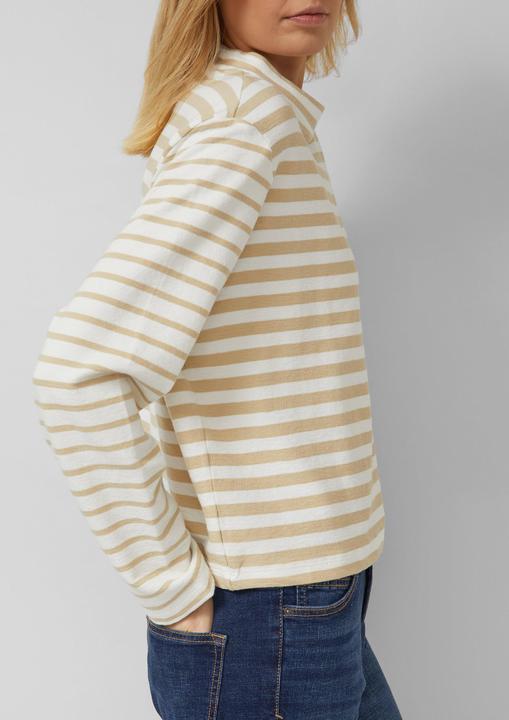 Produktbild s.Oliver Sweatshirt Gestreiftes Jersey-Sweatshirt mit Rundhalsausschnitt (36)