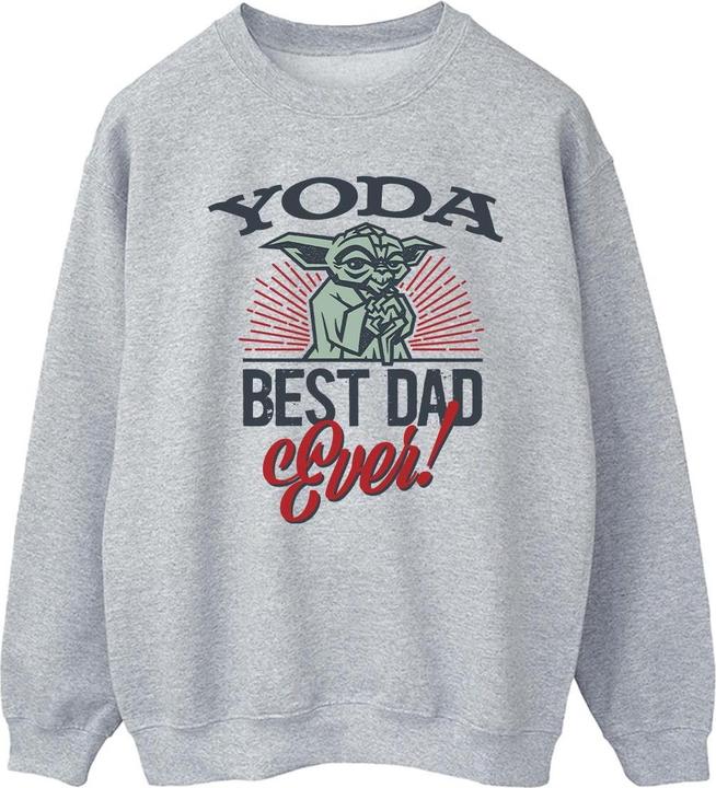 Actual product image Star Wars Mens Mandalorian Yoda Dad Sweatshirt (M)