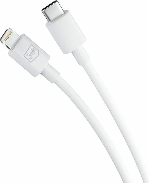 Produktbild 3MK Hyper Cable USB-C - Lightning 20W 1.2m Biały/White Kabel (1.20 m, USB 3.2 Gen 1, 20 W)