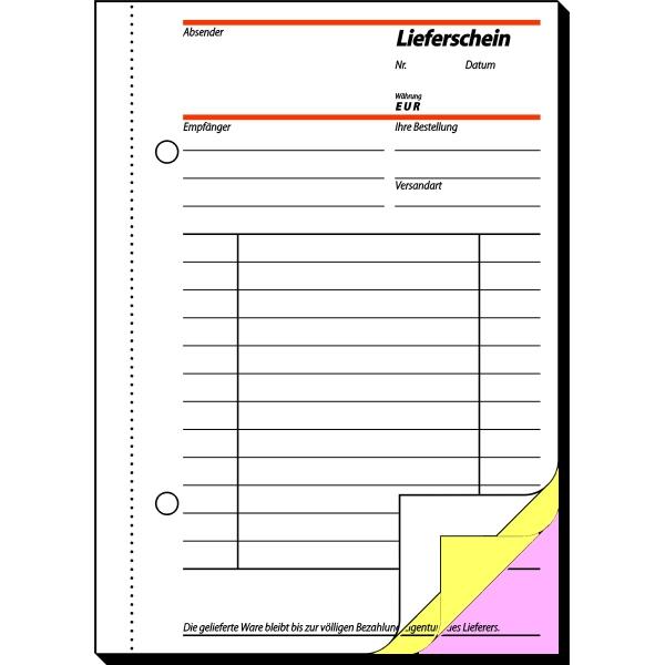 Actual product image Sigel Form book "Delivery note with receipt", A6, SD (40 x)