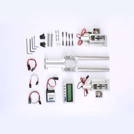Actual product image E-Flite Retractable landing gear electric 50-60 cc 90° 2-leg for Hanger 9 P-51D Mustang -