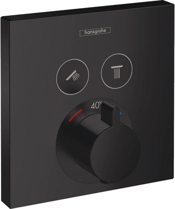 Productafbeelding hansgrohe HG kant en klare set SHOWERSELECT f UP thermostaat f 2 Verbr mat zwart
