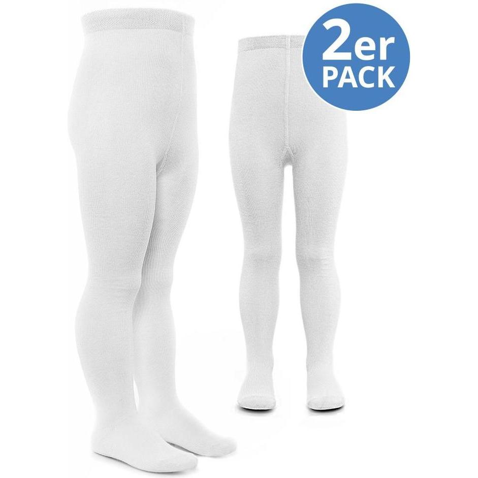 Thumbnail - La Loona, Strümpfe, LaLoona Baby-Strumpfhosen Strumpfhose 2er Pack - Weiss -, Weiss, (50/56)