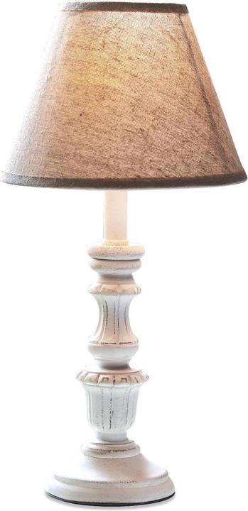 Image du produit Loberon Lampe de table Créteil marron/blanc antique (E14)