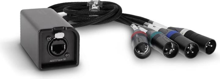 Image du produit Palmer Audio AoC Loom XLR M - Câble adaptateur multiconducteur audio over Cat d'Ethercon vers 4 x XLR mâle (4 m)