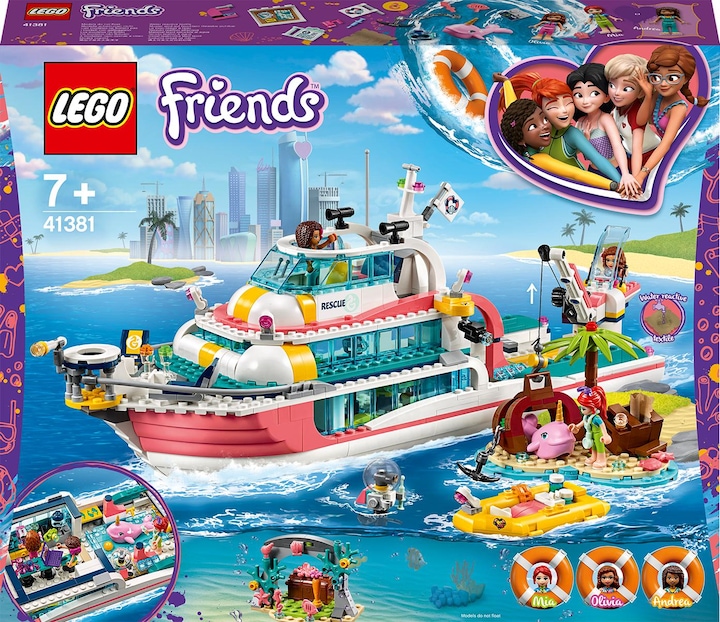 LEGO Rescue Mission Boat (41381, LEGO Friends)