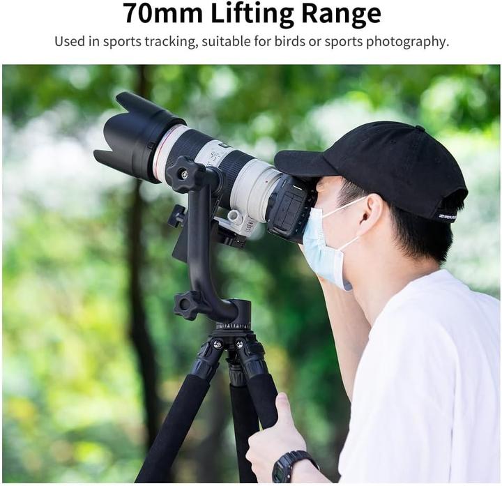 Actual product image K&F Concept Panoramic 360° Tripod Head with Quick Release, 20kg Load, Leveling, Smooth Movement (Panorama head)