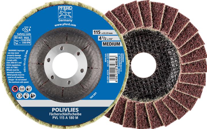 Actual product image Pferd Flap disc POLIVLIES Ø115xHmm grain size medium (Medium)