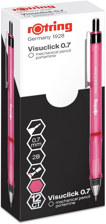 Actual product image Rotring VISUCLICK - Fine lead pencil (0.70 mm, 2B, 1 x)