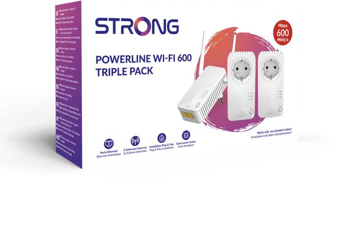 Actual product image Strong Powerline Wi-Fi 600 Triple Pack (600 Mbit/s)