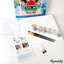 Immagine prodotto Figured'Art Mini Kit da Dipingere con i Numeri con Cornice - Gatto Pop Art Astratto
