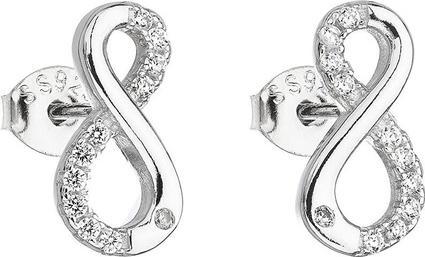 Immagine prodotto Evolution Group Orecchini in argento con zircone bianco infinito 11017.1 (L)