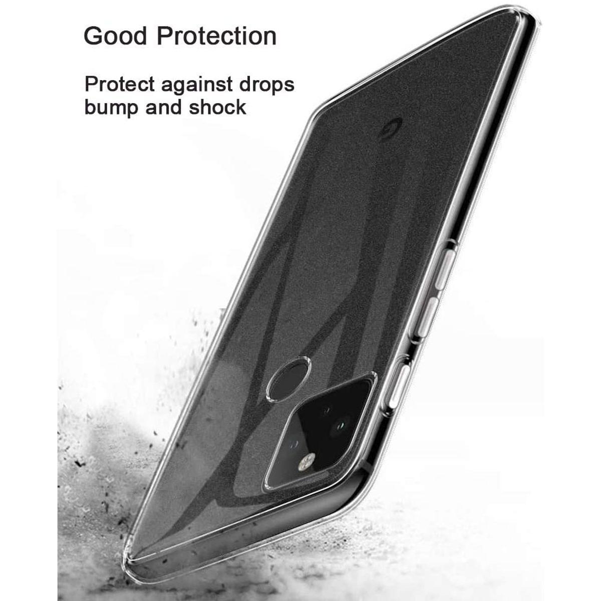 Thumbnail - König Design Google Pixel 5 durchsichtige Handyhülle Schutzcase Cover Etui Bumper Transparent (Google Pixel 5), Smartpho...