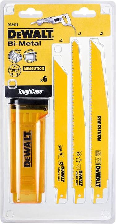 Immagine prodotto DeWalt Set di lame per seghe a sciabola 6 pezzi.