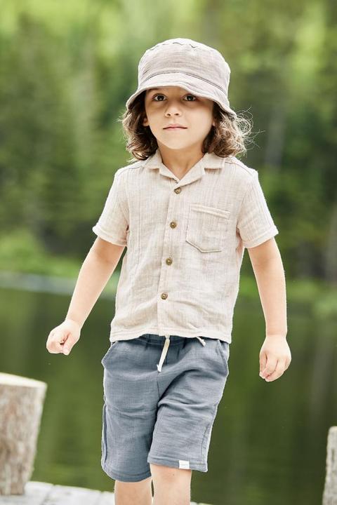 Produktbild Maximo Musselin GOTS MINI-Shorts flint stone (104)