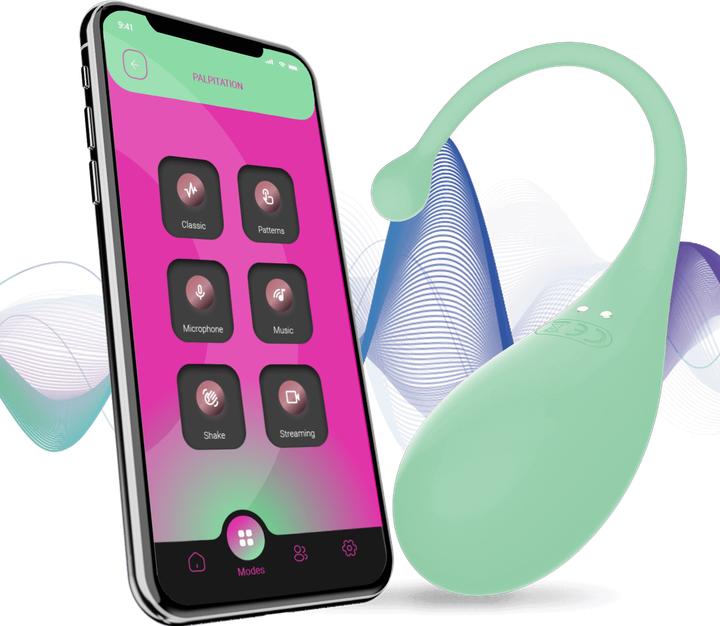 Produktbild Adrien Lastic Oeuf vibrant connecté Palpitation vert -