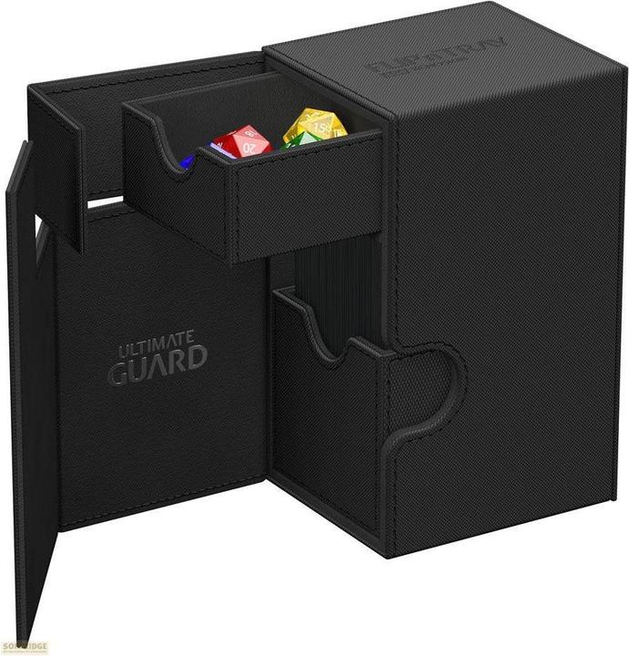 Actual product image Ultimate Guard Flip'n'Tray 80+ XenoSkin Monocolor Noir