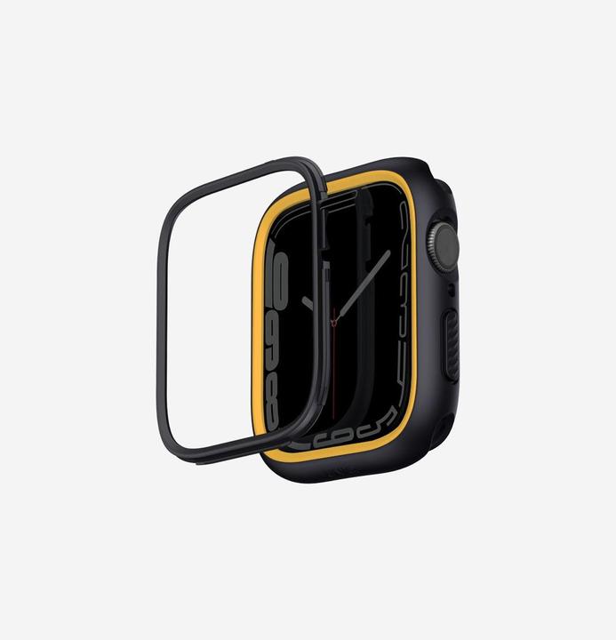 Produktbild Uniq etui Moduo Apple Watch Series 4/5/6/7/8/SE 44/45mm czarny-musztardowy/midnight-mustard