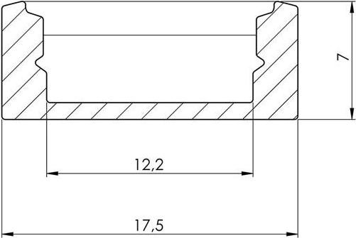 Image du produit LEDsON SLIMLINE 7 mm - PROFIL D'ALUMINIUM POUR BANDES DE DEL - ARGENT - 2 m (200 cm, Intérieur)