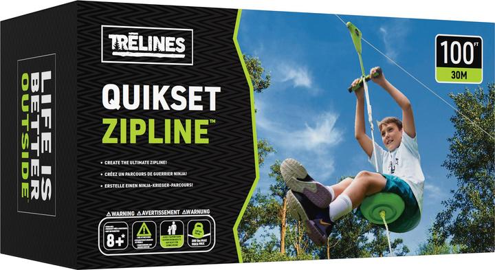 Trelines Tyrolienne avec frein (30 m + montage rapide)