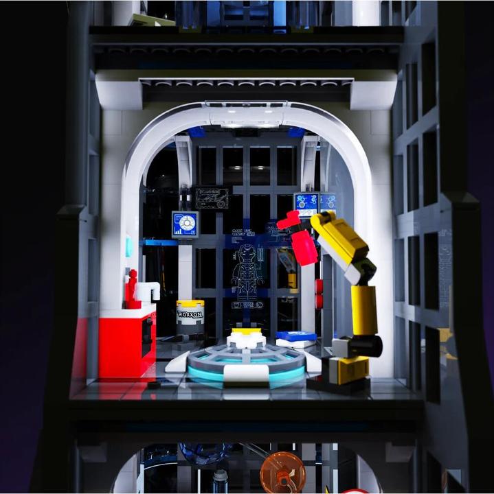 Actual product image Light my bricks LED light set for LEGO Avengers Tower 76269