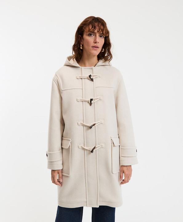 Image du produit La Redoute Collections Halblanger Dufflecoat mit Kapuze (M, XXL)