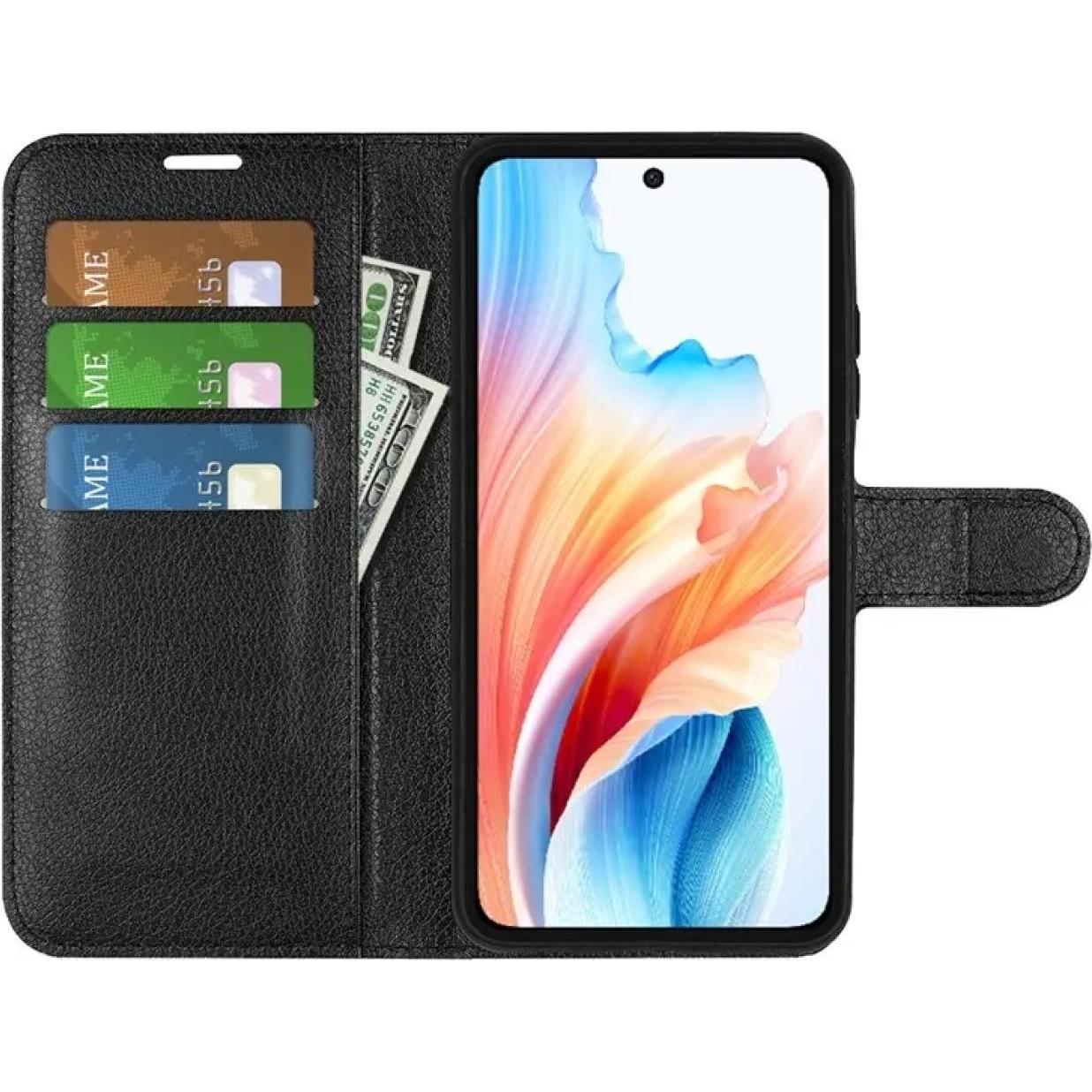 Thumbnail - Screenguard Oppo A79 5G Leather Guard Lederhülle (Oppo A79), Smartphone Hülle, Schwarz