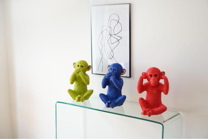 Produktbild Kare Design Spardose Monkey Kikazaru Rot