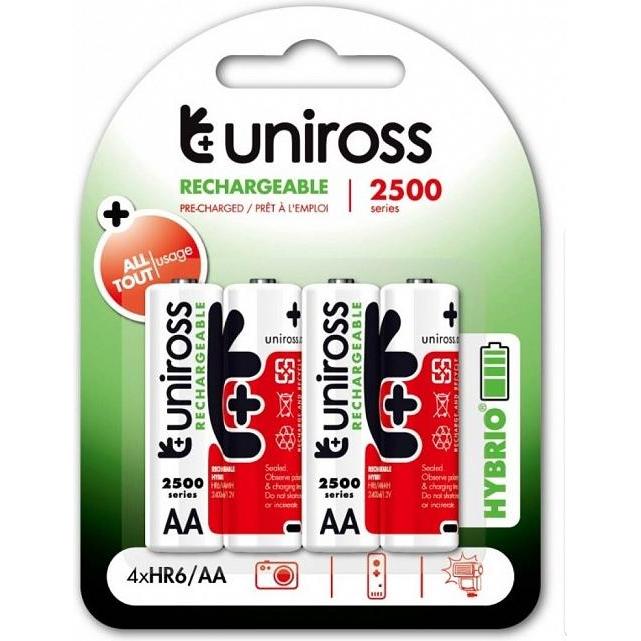 Thumbnail - Uniross AA 2500 NiMh (AA), Batterien + Akkus