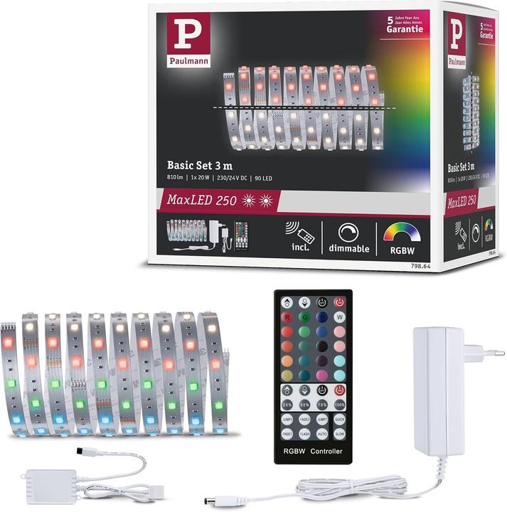 Image du produit Paulmann MaxLED 250 Stripe Set (Multicolore, 301 cm, Intérieur)