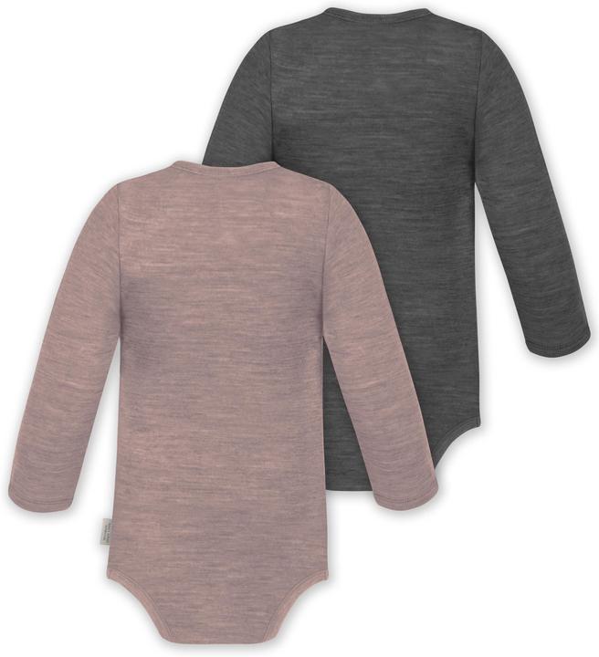 Produktbild Normani 2er Pack Baby Merino Body Langarm „Auckland" - 9373 (80)