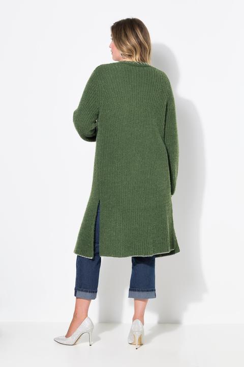 Produktbild Miamoda Strickjacke, extra lang, Ausschnitt mit Zierstich (56)