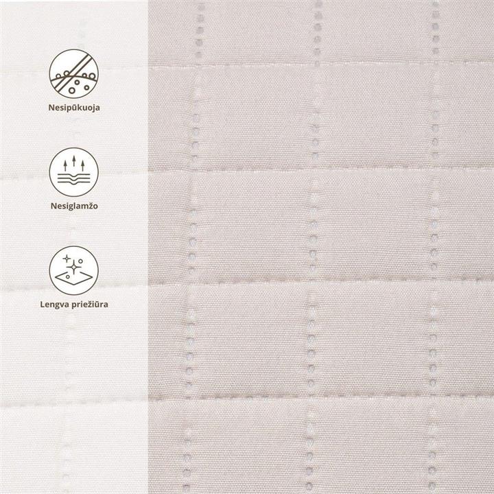 Produktbild Domoletti BEDSPREAD MICRO 160X220 CM SQUARES BEIGE (160 x 160 cm)