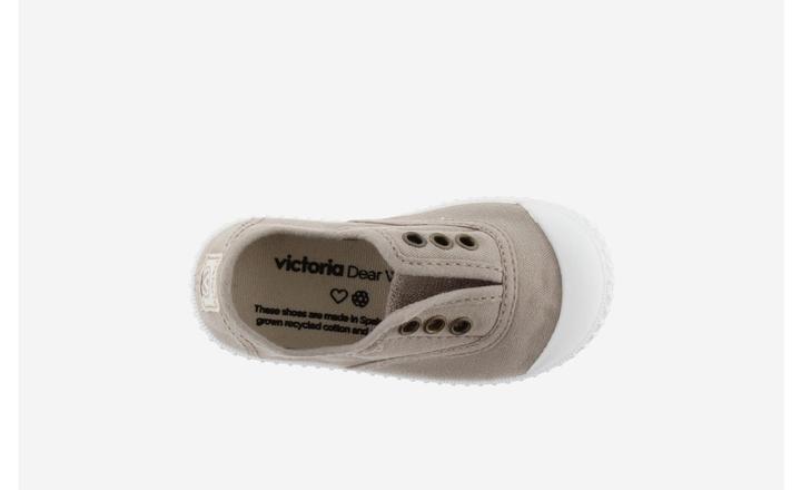 Actual product image Victoria girl's trainers 1915 anglaise toile lavée (24)
