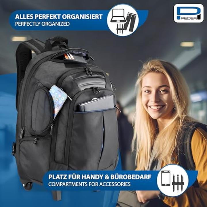 Actual product image Pedea Backpack Trolley "Premium" 17.3", black (17.30")