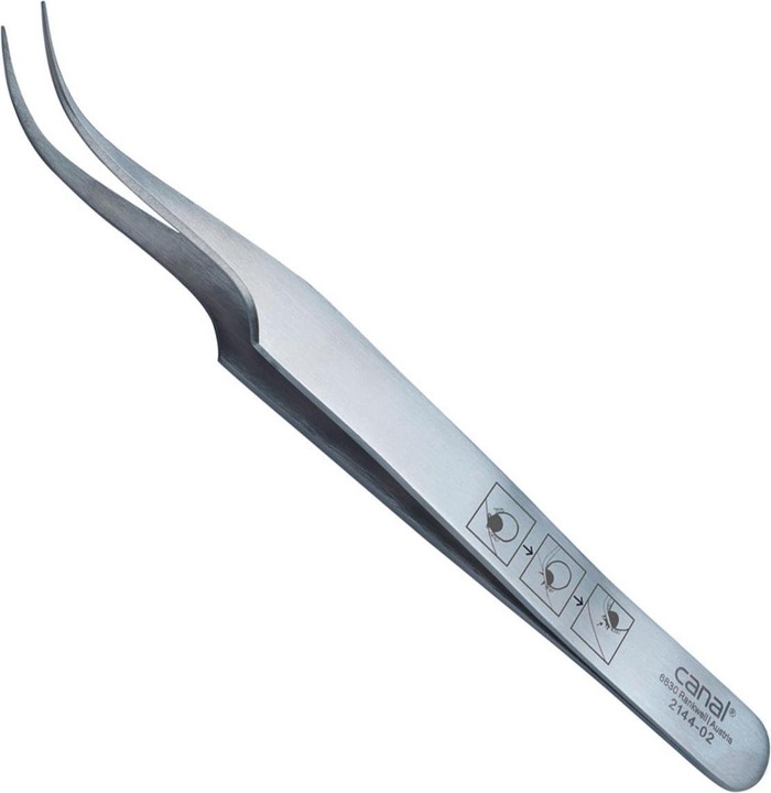 Produktbild Canal instrumente Zeckenpinzette gebogen