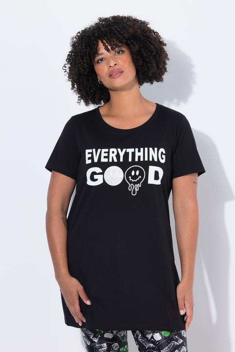 Immagine prodotto Angel of Style Maglia dal taglio lungo con scritta metallica e mezze maniche (44)