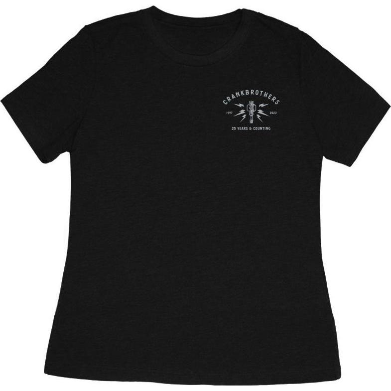 Thumbnail - Crankbrothers, Damen, Shirt, 25th Anniversary Edition T-Shirt Women, black/light gray, L, Schwarz, Grau, (L)