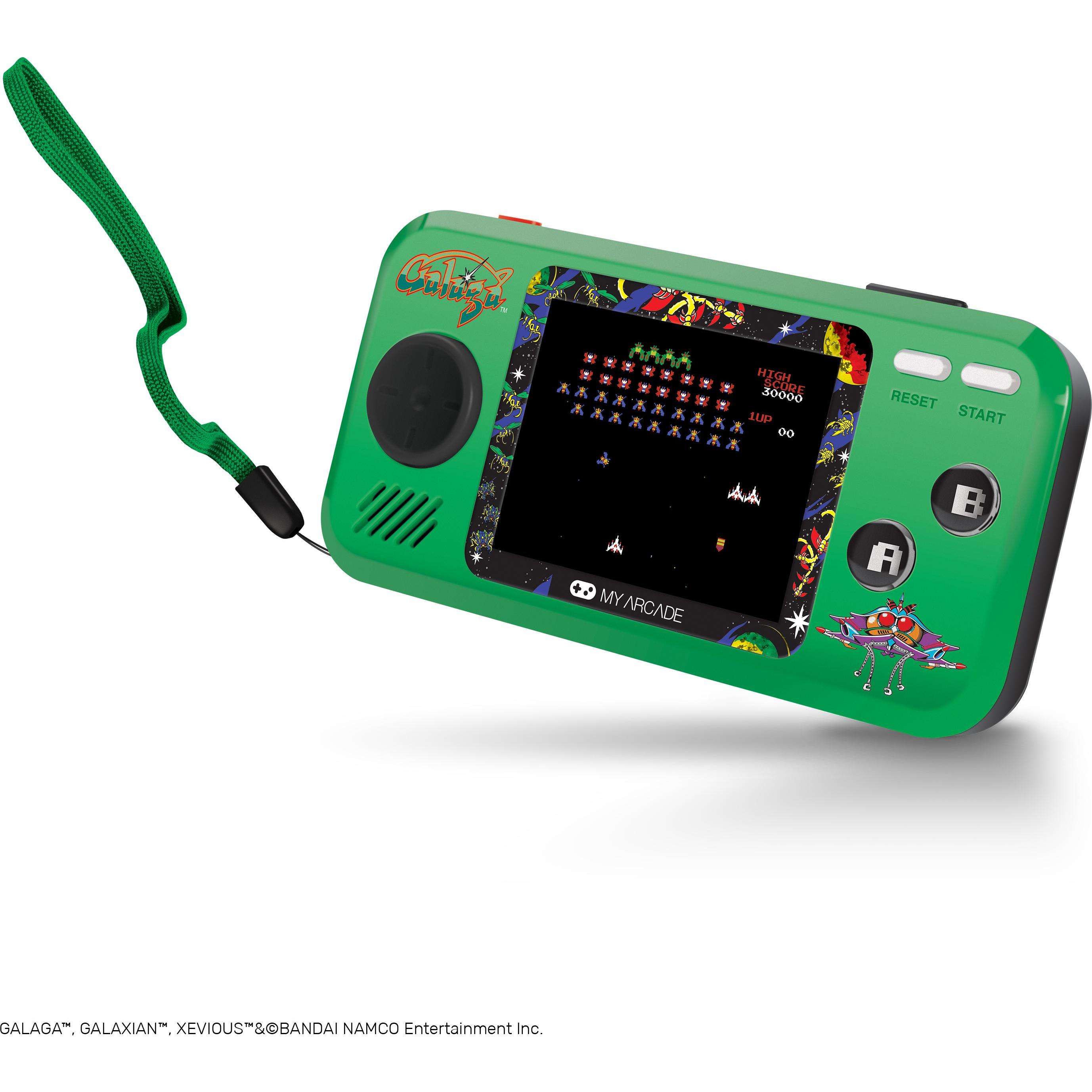Sombo Retro Pocket Player Galaga, Retro Gaming, Grün, Schwarz