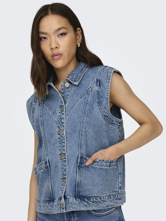 Produktbild Only Fly-Away Kragen Jeansweste Jeansweste (L)