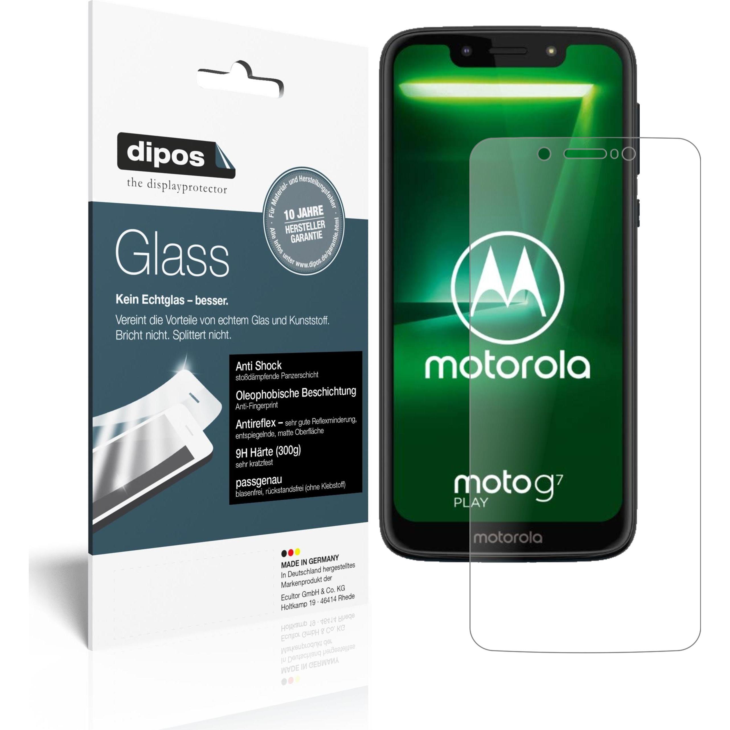 Dipos Displayschutz Anti-Shock (1 Stück, Motorola Moto G7 Play), Smartphone Schutzfolie, Transparent