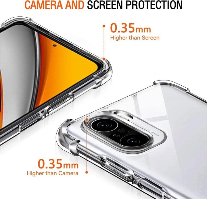 Produktbild Screenguard Xiaomi Poco F3 Hülle Crystal Soft Airbag Bumper (Xiaomi Poco F3)
