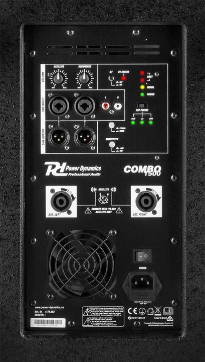 Image du produit Power Dynamics Système de sonorisation PD Combo 1500 800 watts (Actif, 1x 800 W)