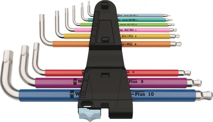 Image du produit Wera 3950/9 Hex-Plus Multicolour Stainless 1
