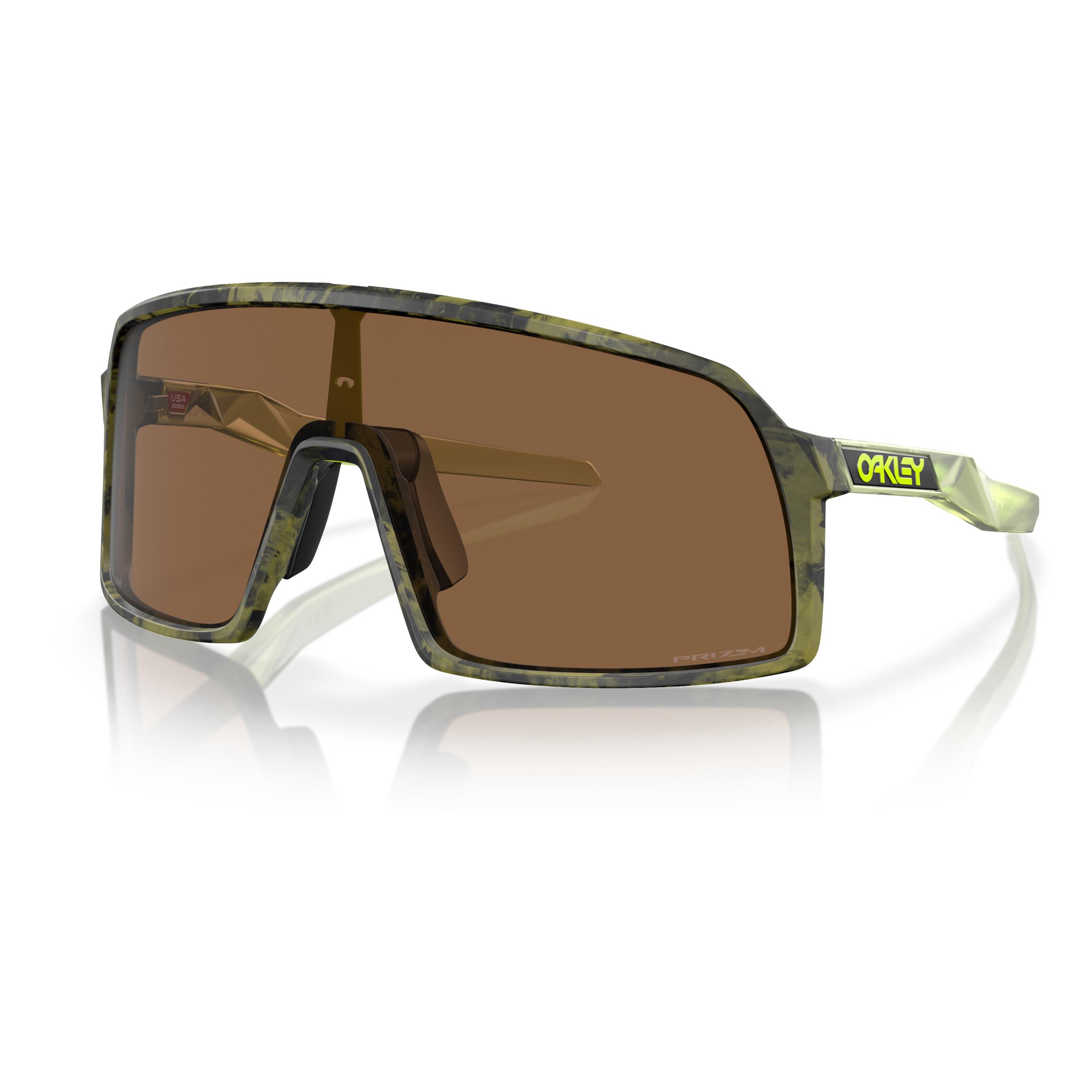 Oakley, Herren, Sportbrille, Sutro S Chrysalis Collection Sportbrille (Fern Swirl, Prizm Bronze), Grün