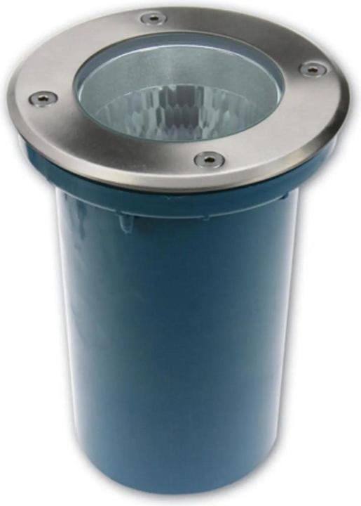 Heitronic Faretto da incasso a terra Berlin 2 in metallo color argento E27 148mm (E27, IP67)