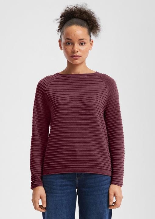 Produktbild S.Oliver Strickpullover Pullover mit Strukturmuster aus Viskosemix (XXL)