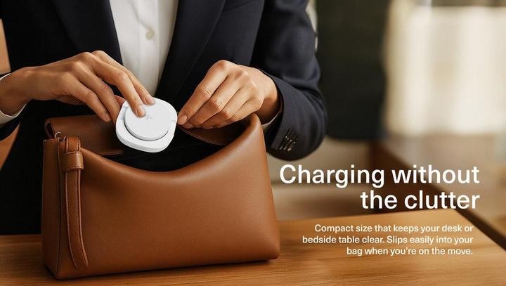 Produktbild Cygnett Chargebase Qi2.0 Single Wireless Charger - White (15 W)